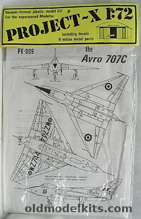 Maintrack 1/72 Avro 707C - Bagged, PX-009 plastic model kit